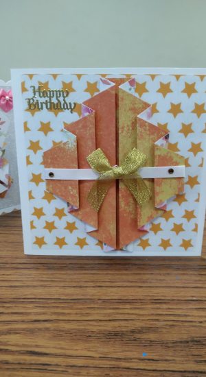 Pleated card Jenny